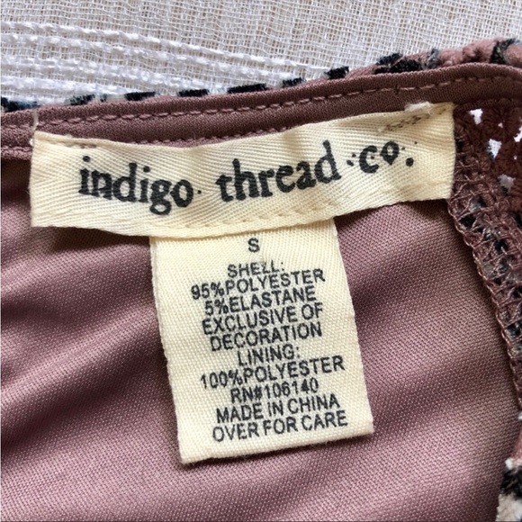 Indigo Thread Co. Light Purple Burnout Velvet Tunic Top Size Small - Picture 8 of 8